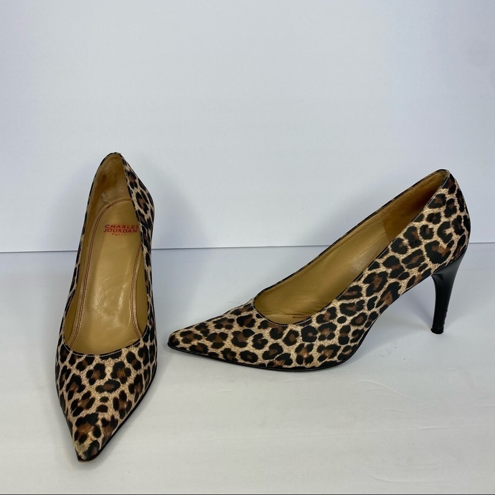 Charles Jourdan Cheetah Print Heels